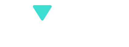 Verbit logo in white, the brand mark has a teal chip on the upper right.